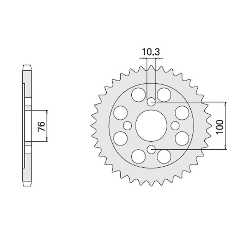 Wyprzedaż zębatka tylna 803 56 Suzuki VL 125 Intruder 00-07 (2012-56)