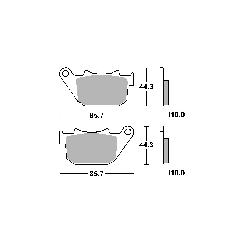 SBS PROMOCJA KLOCKI HAMULCOWE KH387 STREET PERFORMANCE (EXCEL) SINTER KOLOR ZŁOTY PASUJE DO: HARLEY DAVIDSON ROADSTER/SPORTSTER