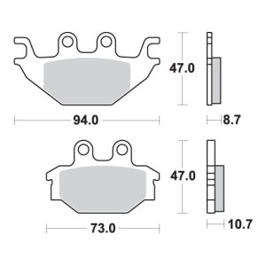 Klocki hamulcowe SBS PROMOCJA KH377 OFF-ROAD SINTER złote