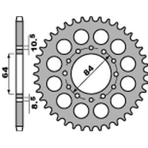 PBR WYPRZEDAZ ZĘBATKA TYLNA 811 41 C45 SUZUKI DR 200S/SE '86-'19, GSX 250 KATANA '82-'84 (JTR814.41) (ŁAŃC.520)