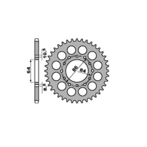 Zębatka tylna 814 42 do Suzuki GT 380, GS 400 '77-78, GS 450 '84-87 (81442JT)