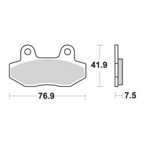 Klocki hamulcowe SBS KH86 Street Performance Złoty - Excel Sinter