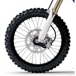 Osłona dolnej części amortyzatora przód Kawasaki KXF 250/450 czarna