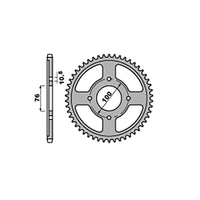 JR WYPRZEDAŻ ZĘBATKA TYLNA 817 46 SUZUKI GSX 600F '85-88 (81746JT) - ŁAŃC. 530