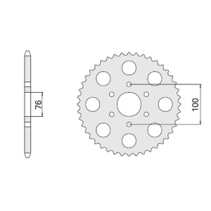 Wyprzedaż zębatka tylna 818 42 do Suzuki GS 1000/GSX 1100 E (818-42)