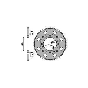 PBR ZĘBATKA TYLNA 819 41 C45 SUZUKI GN 250 82-99, GZ 250 99-11 (JTR819/2.41) (ŁAŃC. 520)