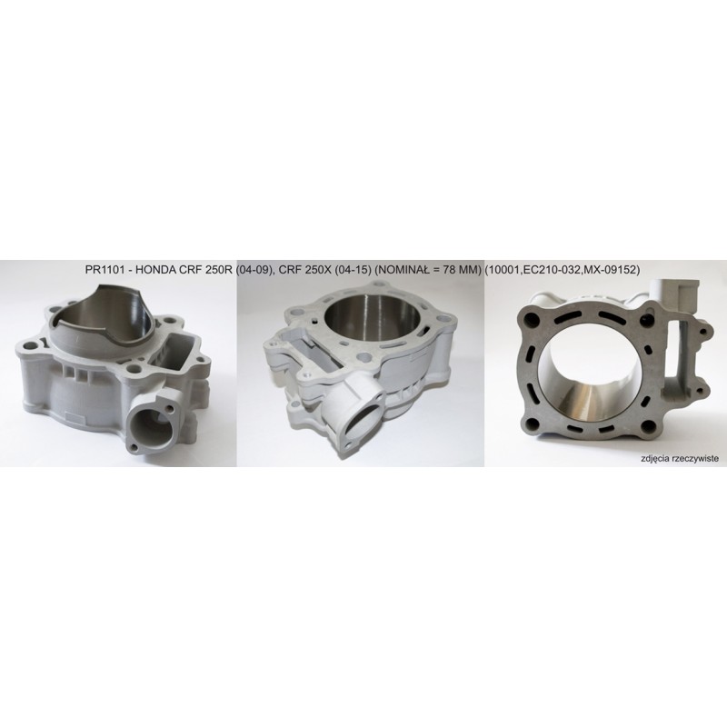 PROMX CYLINDER HONDA CRF 250 R '04-'09 , CRF 250 X '04-'17 (STD 78MM) NICASIL