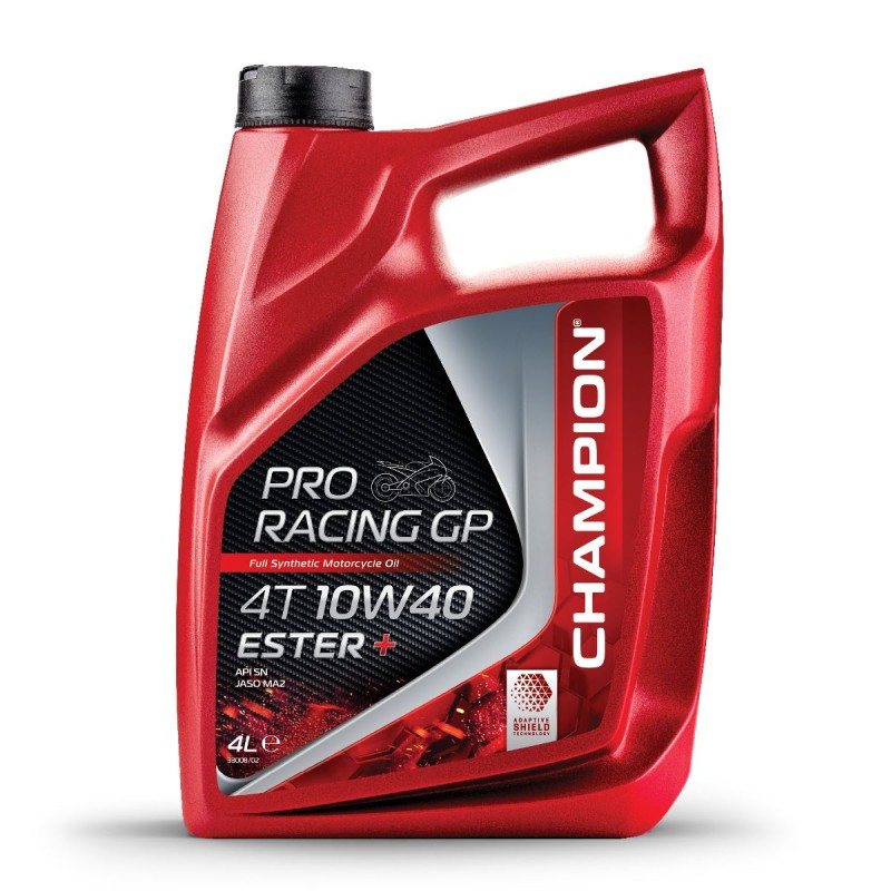 OLEJ SILNIKOWY CHAMPION PRORACING GP 4T 10W40 ESTER + 4L MA2 SYNTETYCZNY
