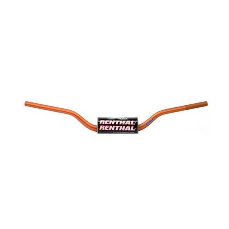 Renthal Kierownica 1,1/8 cala MX Fatbar Handlebar Orange KTM SX 85 2013 on Padded - Pomarańczowy z Gąbką