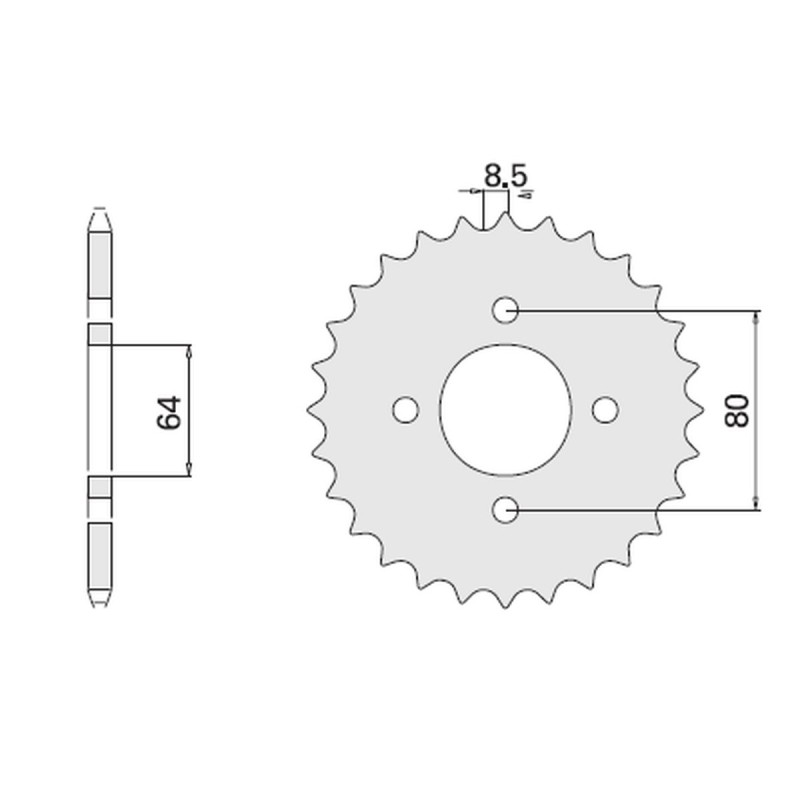 Wyprzedaż Zębatka Tylna 834-37 Yamaha TT-R 110, DT-R 50 '96-'99