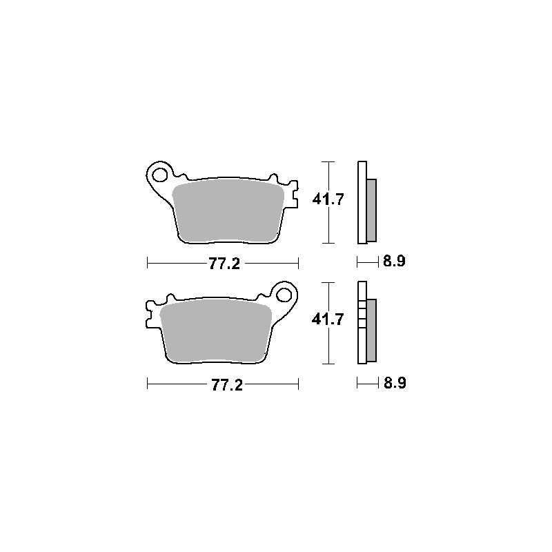 Klocki hamulcowe SBS KH436 Street Standart Ceramic do Honda CBR600/1000, Suzuki GSX-R600/750/1000, Yamaha