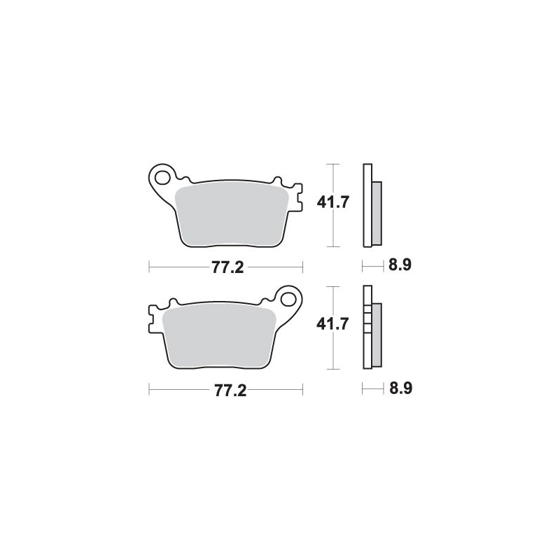 Klocki hamulcowe SBS KH436 Street Performance - pasujące do Hondy CBR600/1000, Suzukiego GSX-R600/750/1000