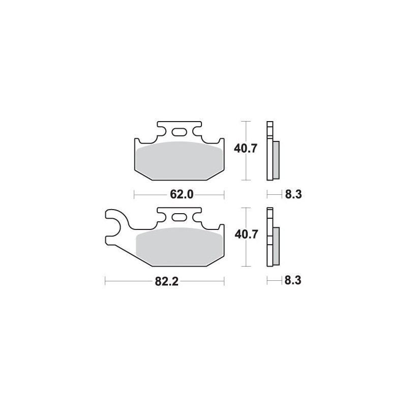 Klocki hamulcowe SBS KH414 Off-Road Sinter - Złoty kolor