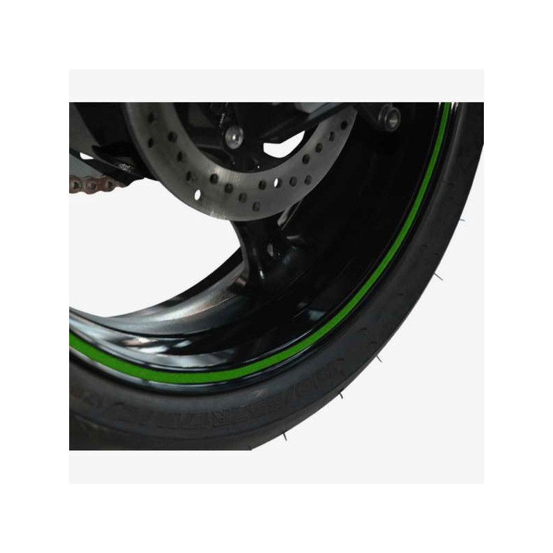 Taśma odblaskowa na rant felgi - kolor zielony - V PARTS (VICMA) (838VR)