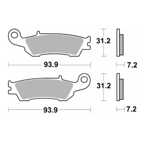 SBS KLOCKI HAMULCOWE NOWOŚĆ KH450 OFF-ROAD CARBON