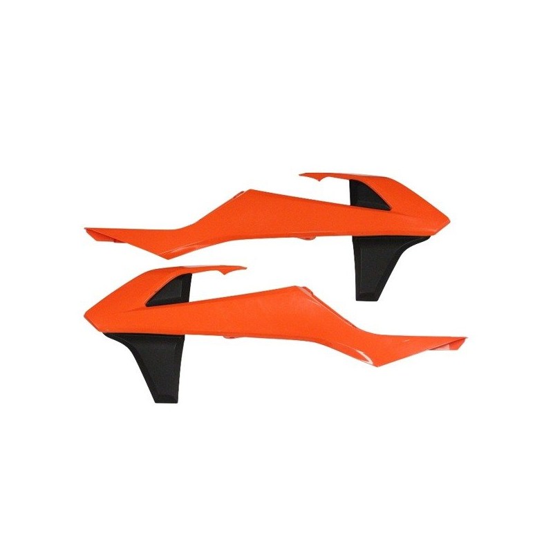 Osłony chłodnicy KTM SX/SXF '16-'18: EXC/EXCF '17-'19 pomarańczowo/czarny