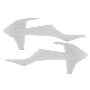 Osłony chłodnicy KTM SX/SXF '16-'18: EXC/EXCF '17-'19 - biały komplet