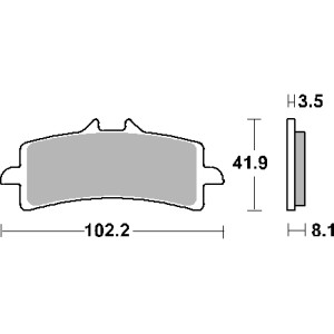 Klocki hamulcowe SBS KH447 Racing Dual Carbon - kolor czarny
