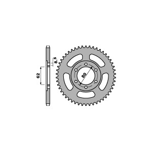 PBR WYPRZEDAZ ZĘBATKA TYLNA 842 50 C45 YAMAHA TW 125/200 87-11 (ŁAŃC. 428)