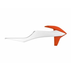 Osłony chłodnicy KTM EXC/EXC-F '20-'22 biało-pomarańczowe