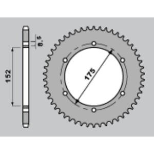 JR WYPRZEDAŻ ZĘBATKA TYLNA 844 55 YAMAHA DT 125R '88-'92