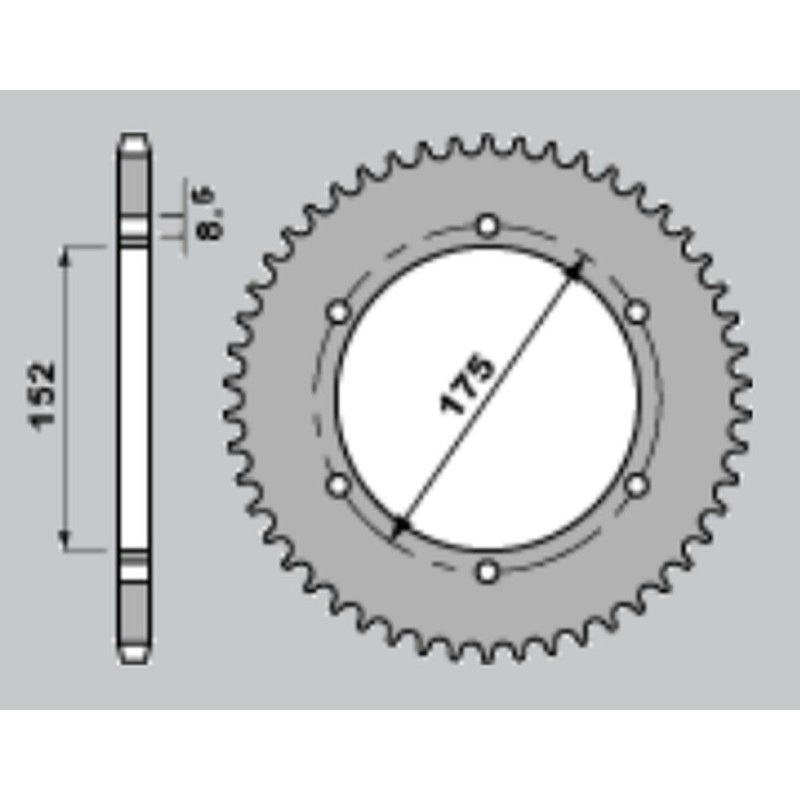 JR WYPRZEDAŻ ZĘBATKA TYLNA 844 55 YAMAHA DT 125R '88-'92