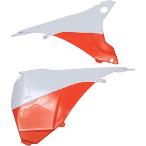 Osłony filtra powietrza KTM 125/500 EXC/EXCF 14-16 - biało-pomarańczowy