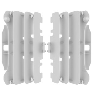 Osłony chłodnicy Yamaha YZ 250/450F '07-'09 - białe kratki - Polisport