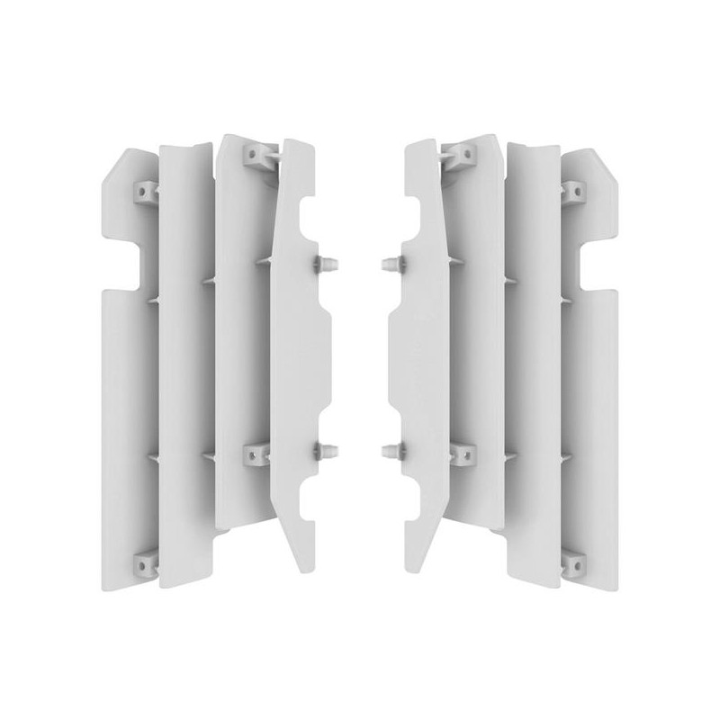 Osłony chłodnicy Honda CR 125/250/CRF 450R białe