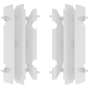 Osłony chłodnicy Suzuki RM 125/250 '01-'08, DRZ 400 '00-'22 - biały komplet