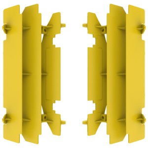 Osłony chłodnicy Suzuki RM 125/250/DRZ 400 żółte - kompletny zestaw