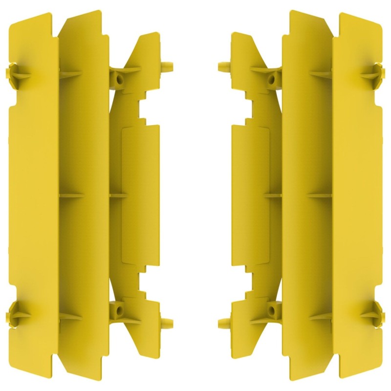 Osłony chłodnicy Suzuki RM 125/250/DRZ 400 żółte - kompletny zestaw