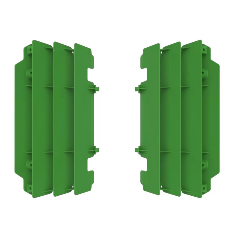 POLISPORT WYPRZEDAŻ OSŁONY CHŁODNICY (KRATKI-KOMPLET ) KAWASAKI KX 250 '05-'07 KOLOR ZIELONY