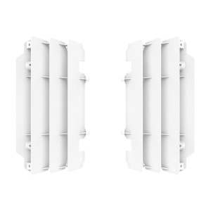 POLISPORT OSŁONY CHŁODNICY (KRATKI-KOMPLET ) KAWASAKI KX 250 '05-'07 KOLOR BIAŁY