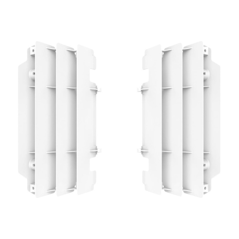 POLISPORT OSŁONY CHŁODNICY (KRATKI-KOMPLET ) KAWASAKI KX 250 '05-'07 KOLOR BIAŁY