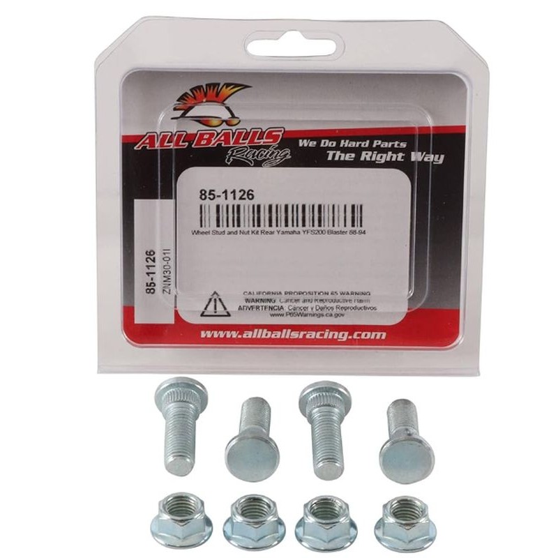 All Balls szpilki i nakrętki kół Yamaha YFS 200 - Szpilki i nakrętki kół