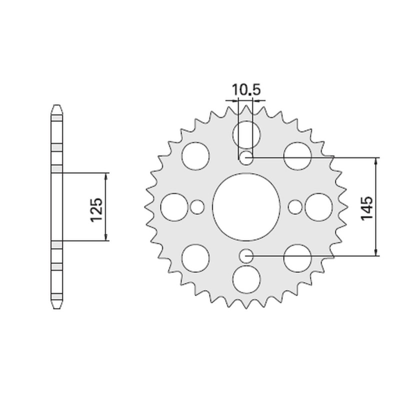 Zębatka tylna do Yamahy XT 600 '85-94, XT 600Z Tenere 87-89 - CHT Wyprzedaż (857-41) (JTR857.41)
