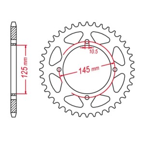 Wyprzedaż Zębatki Tylna 857 46 Yamaha XTZ 660 '96-'97 - GROSSKOPF