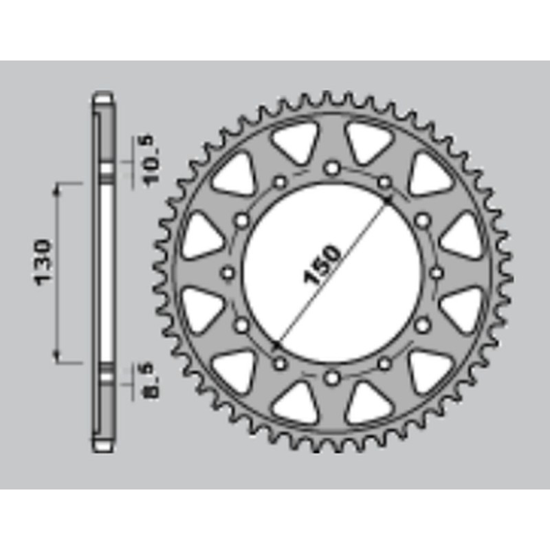Wyprzedaż zębatki tylna 860 39 (859-39) Yamaha FZS 600 Fazer 96-03