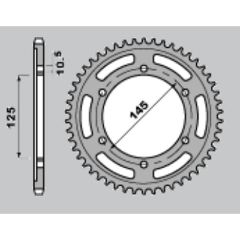 Wyprzedaż zębatka tylna 865 43 Yamaha FZ 750 '87-'91 (JTR865.43)
