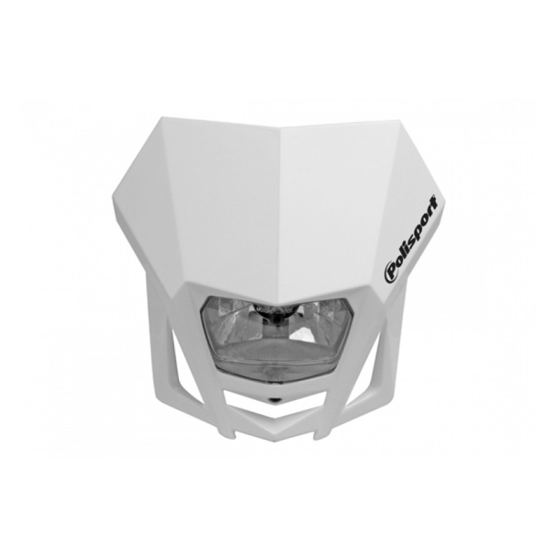 POLISPORT LAMPA PRZEDNIA MODEL LMX (ŻARÓWKA HALOGENOWA) - BIAŁY