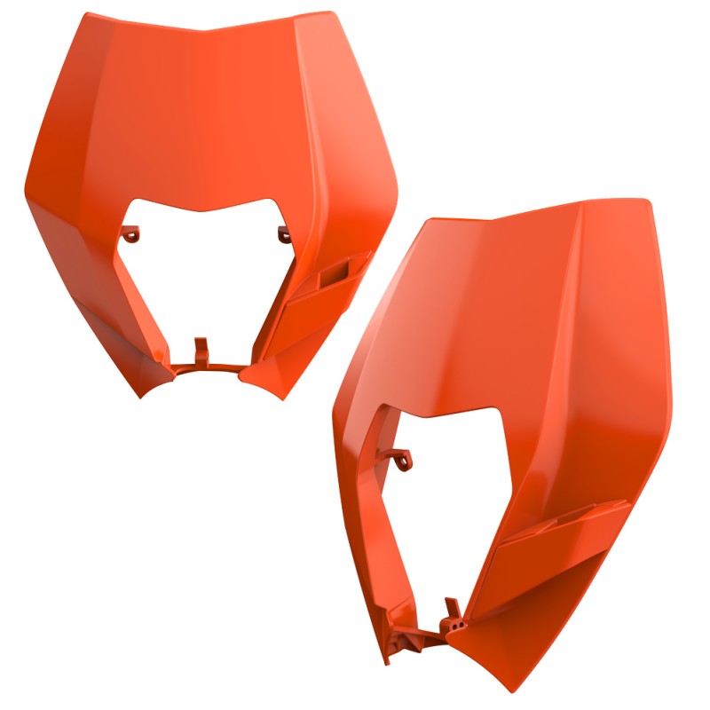 Osłona lampy przód KTM EXC / EXC-F / XC-W / XCF-W `08-13 pomarańczowa