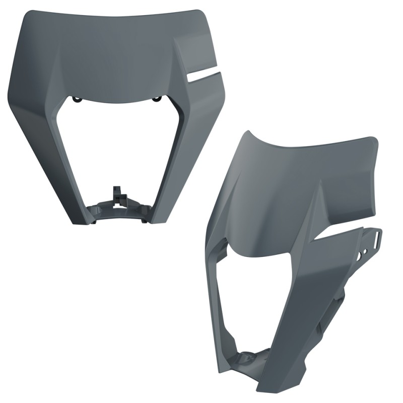 Osłona lampy przód KTM EXC/EXC-F/XC-W/XCF-W `17-19 Szary Nardo Grey