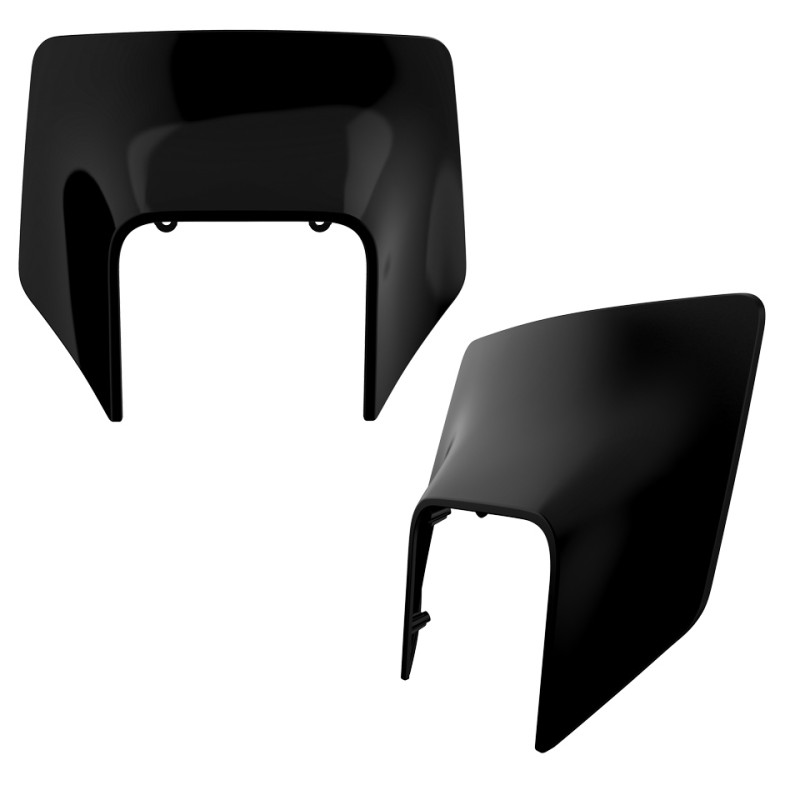 Osłona lampy przód Husqvarna TE/FE '17-'19 czarna - Polisport