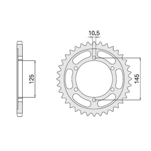 Wyprzedaż zębatki tylna 869 43 Yamaha TDM 850 96-98 (A4150867430) (867-43)