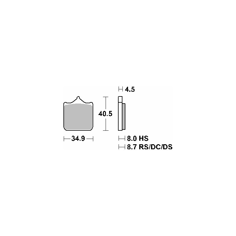 Klocki hamulcowe SBS KH604/4 Track and Sport do BMW S1000R/RR - złote, przód