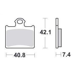 Klocki hamulcowe KH602 Off-Road Racing Sinter - Złoty, pasuje do KTM Freeride, SX85 Tył