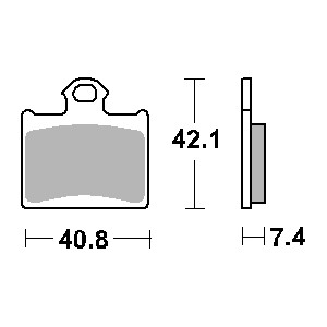 Klocki hamulcowe SBS KH602 Off-Road Sinter - Złoty - Pasuje do KTM Freeride, SX85 Tył