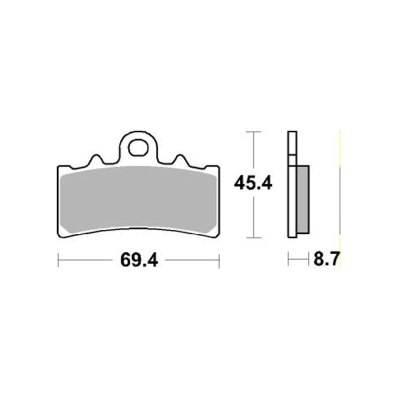 Klocki hamulcowe SBS KH606 Track and Sport do KTM 125/200/390 Duke
