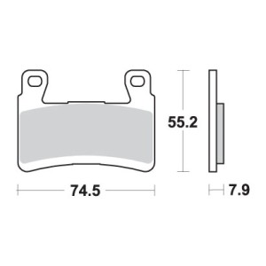 Klocki hamulcowe SBS KH296 / KH265 Street Performance - pasują do Kawasaki ZX-6R '13